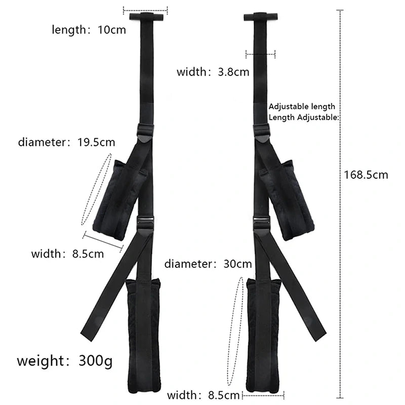 Adjustable Door Sex Strap Hold up to 400lbs