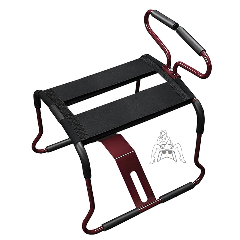 Bouncing Sex Chair with Adjustable Handrail and Realistic Dildo