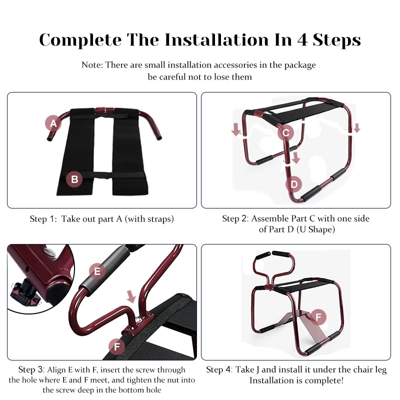 Bouncing Sex Chair with Adjustable Handrail and Realistic Dildo