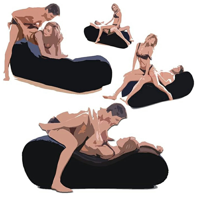 Portable PVC Flocking Inflatable Sex Sofa
