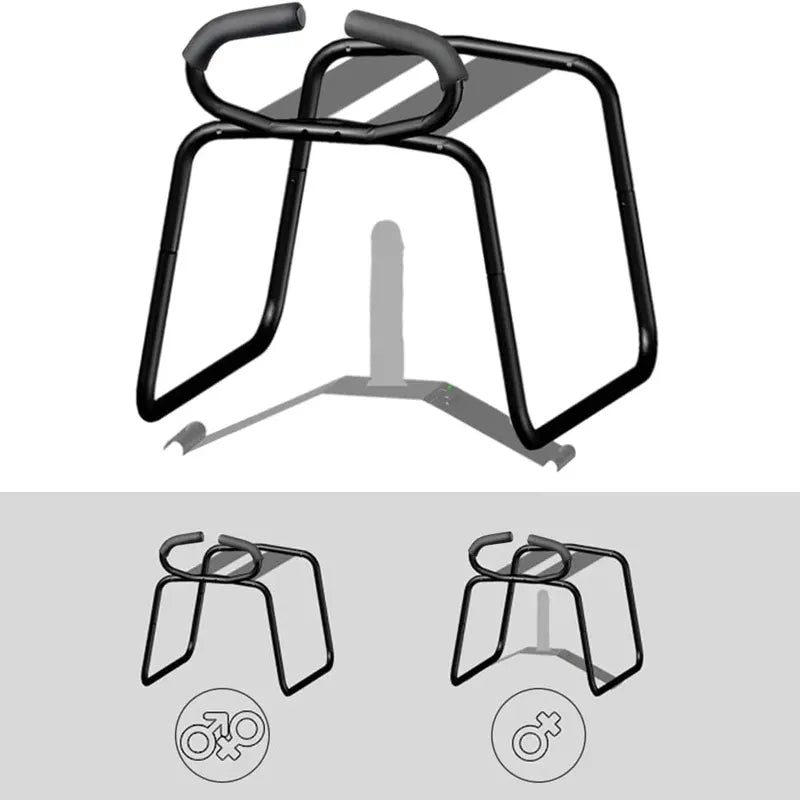 Multifunctional Sex Position Enhancer Chair With Armrests