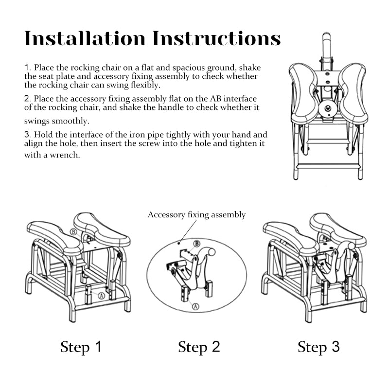 Heavy Duty Self Sex Rocking Chair With Dildo
