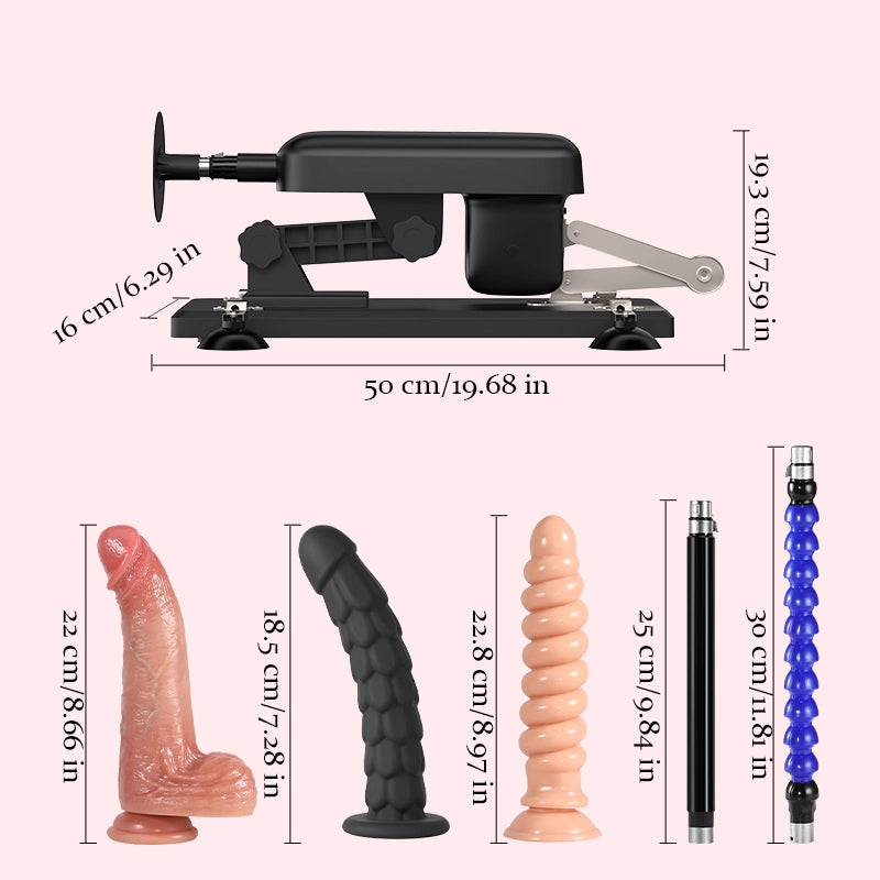 MA14: Automatic Sex Machine Retractable Gun Kit