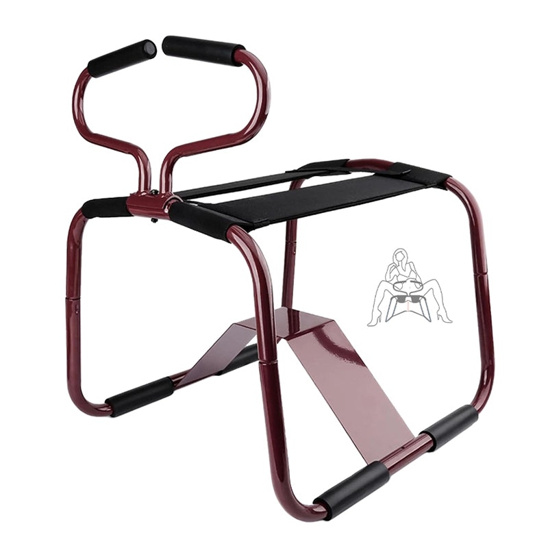 Bouncing Sex Chair with Adjustable Handrail and Realistic Dildo