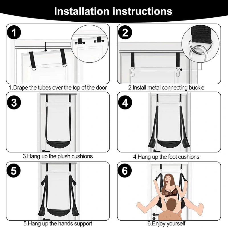Adjustable Hanging Door Sex Sling