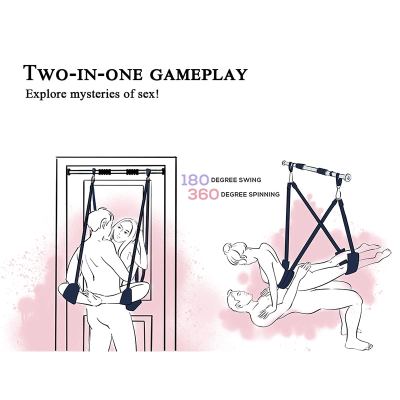 Portable Door Sex Swing with 3 Cushion