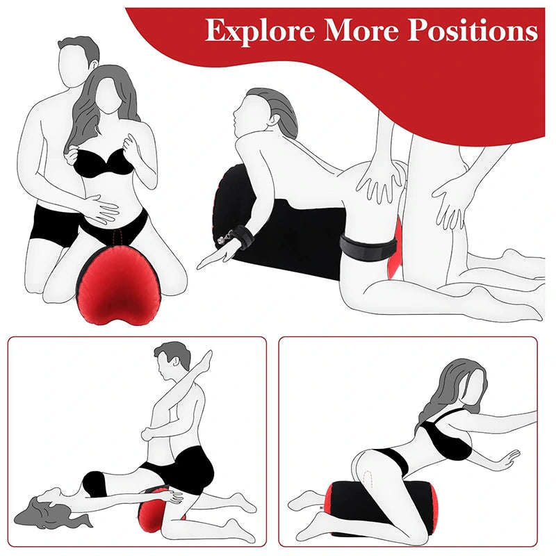 2 in 1 Bondage Inflatable Sex Pillow
