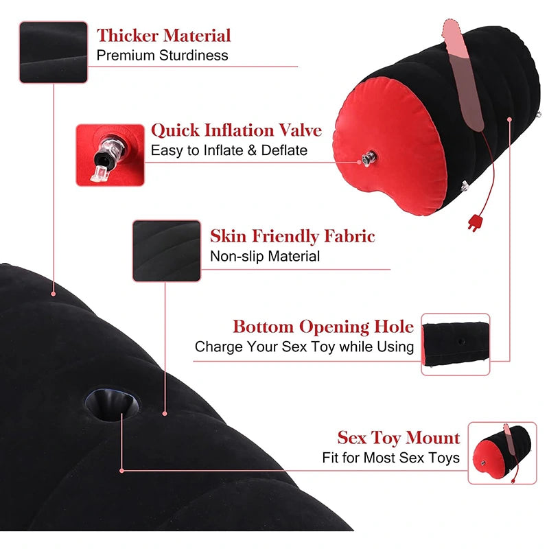 2 in 1 Bondage Inflatable Sex Pillow