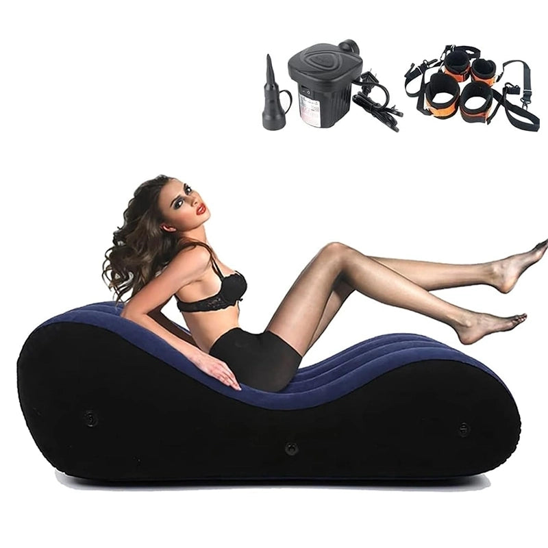 Portable PVC Flocking Inflatable Sex Sofa