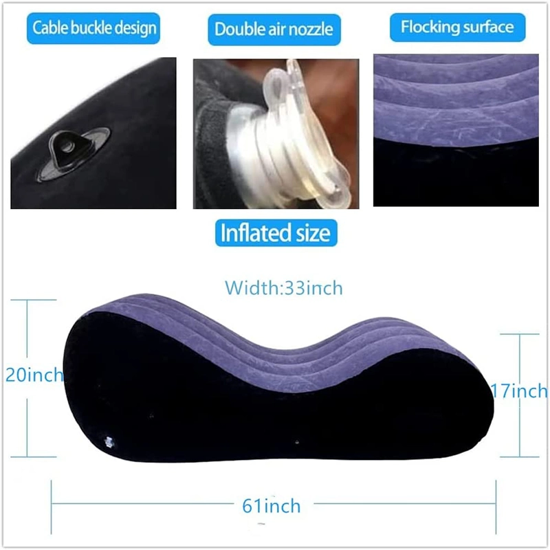 Portable PVC Flocking Inflatable Sex Sofa