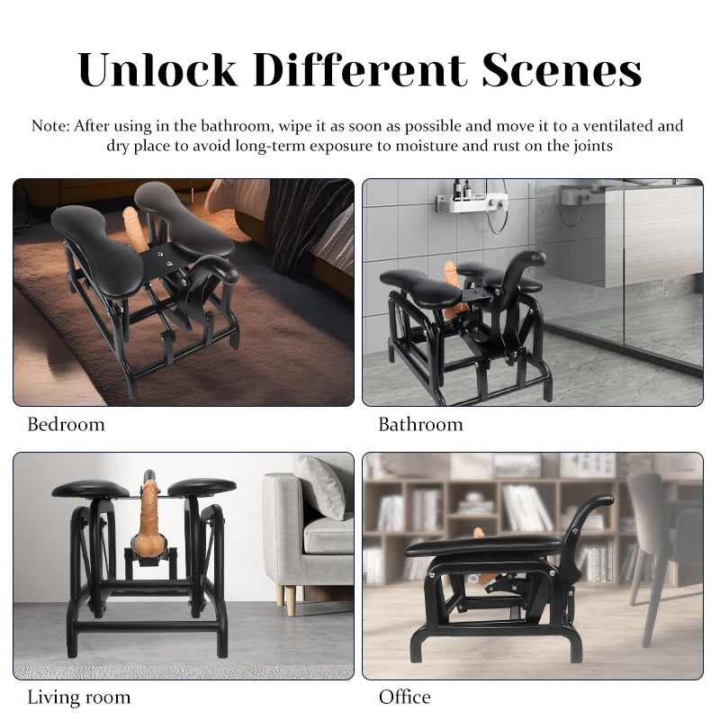 Heavy Duty Self Sex Rocking Chair With Dildo